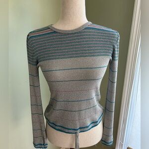 Vintage (70s) Organically Grown by Arpeja lurex sweater. S/M Nice vintage shape